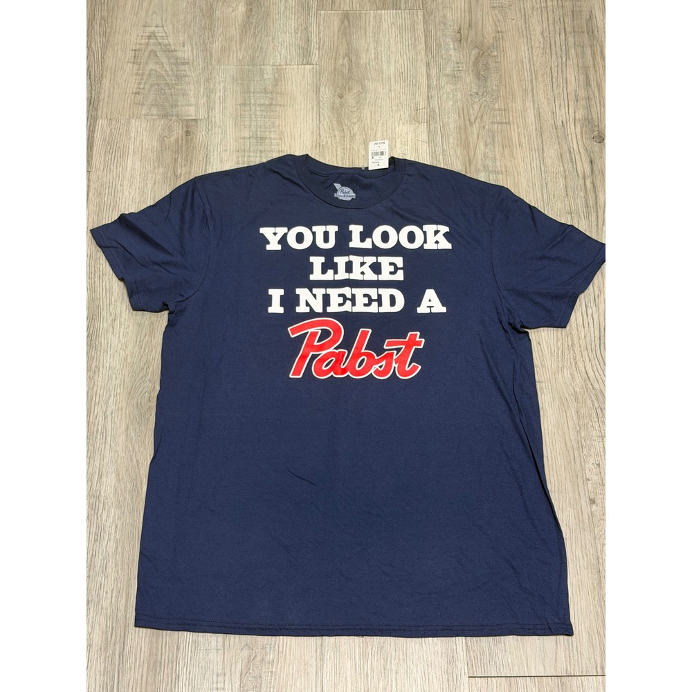 Pabst Blue Ribbon Graphic T-Shirt Mens Large